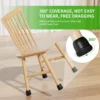 kf-Sa026d09486164608acc6ae03ffffc90dE 8pcs Round Table Chair Leg Floor Protector Foot Cover Black Anti- Slip Silicone Furniture Feet No Scratches for Hardwood Floors