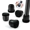 kf-Sd6601cd0b72f48b8aa21821f4cb0452f5 8pcs Round Table Chair Leg Floor Protector Foot Cover Black Anti- Slip Silicone Furniture Feet No Scratches for Hardwood Floors